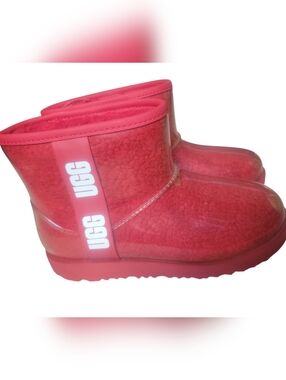 UGG Pink Shearling Classic Mini Boot